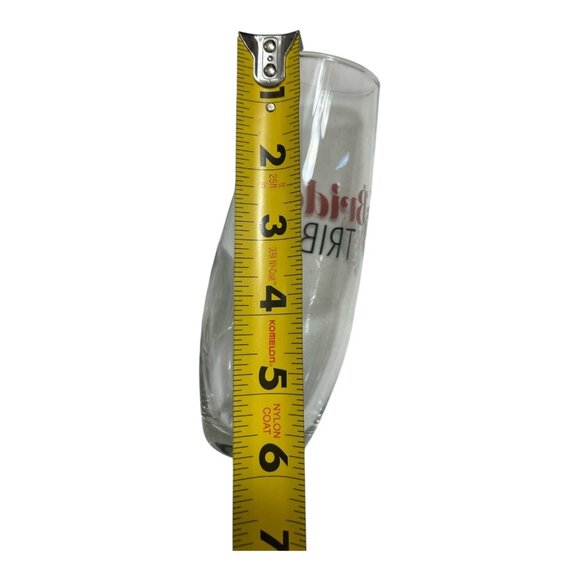 Set of 6 "Bride Tribe" Bachelorette / Wedding Party Champagne Stemless Glasses - Picture 7 of 7